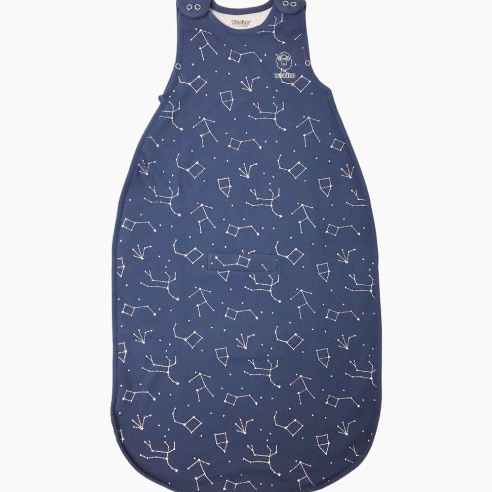 WOOLINO 4 Season Ultimate Baby Sleep Bag, Merino Wool & Organic Cotton